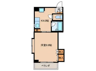 シャイニングハイツ唐湊【4階】の間取り