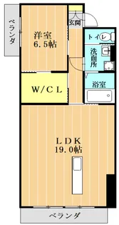 荻ビル【5階】の間取り