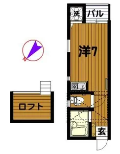 神奈川県横浜市神奈川区泉町【アパート】の間取り