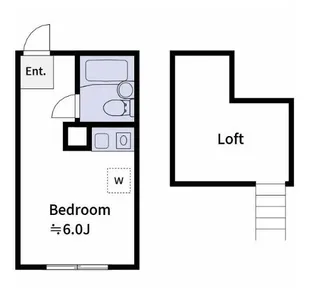 東京都世田谷区松原3【アパート】の間取り