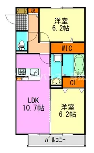 青葉の森PineHillsII【3階】の間取り