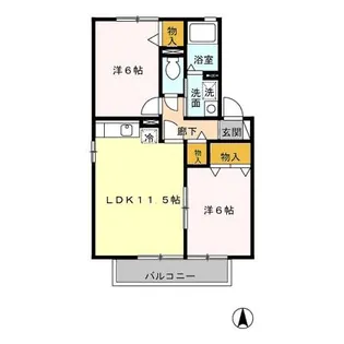 ジュネブ【1階】の間取り