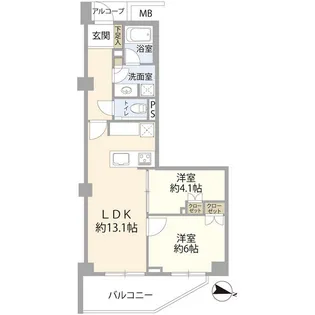 ルフォン中野上鷺宮壱番館(013057)【4階】の間取り