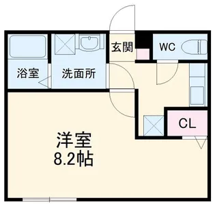 スノーフレークふちのべ【2階】の間取り