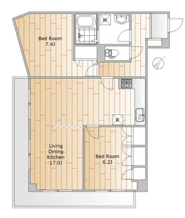 ラスターハウス【3階】の間取り