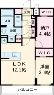 アジールコート都立大学【2階】の間取り