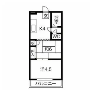 アネックスヤブタ【3階】の間取り