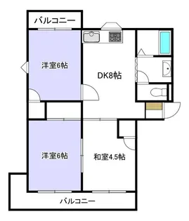 サンビレッジ’90【3階】の間取り