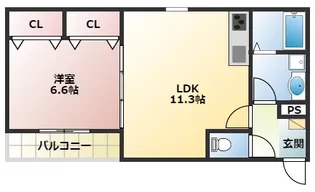 ジーメゾン明石魚住2【1階】の間取り