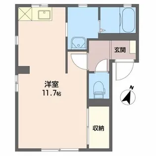 新潟県新潟市中央区日の出1【アパート】の間取り