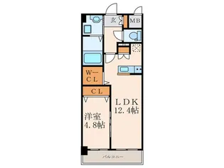福岡県北九州市門司区松原1【マンション】の間取り