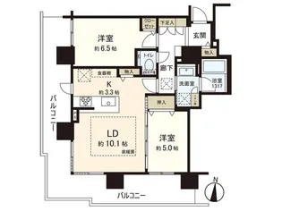 ブランズタワーアイム札幌大通公園【2階】の間取り