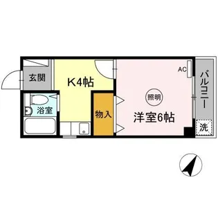 フジミハイツ【2階】の間取り