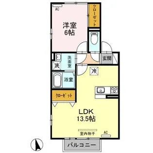 新潟県新潟市東区上木戸2【アパート】の間取り
