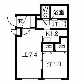 グランメール本郷通【1階】の間取り
