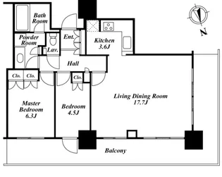東京都中央区湊3【マンション】の間取り