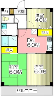マグノリアハイツ【4階】の間取り