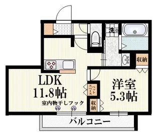CASA CRECIA【2階】の間取り