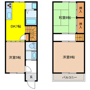 岐阜県岐阜市柳津町丸野5【一戸建】の間取り