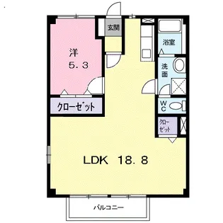 ヴィラマローネ【1階】の間取り