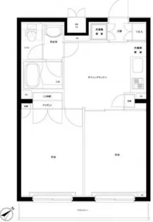 ルーブル蒲田南【5階】の間取り