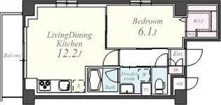 COCORAS MOTOYOYOGI【1階】の間取り