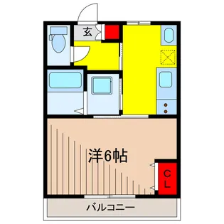 西亀有ビル【2階】の間取り