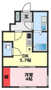 千葉県我孫子市根戸【アパート】の間取り