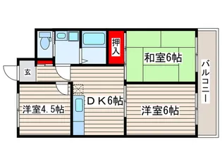 サンライフレジデンス【4階】の間取り