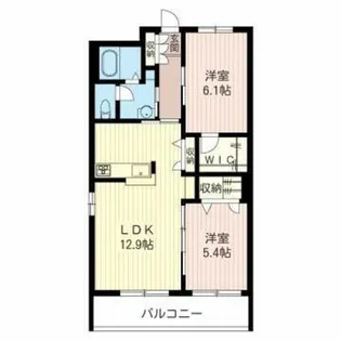 ヒルサイドスクェアI【1階】の間取り