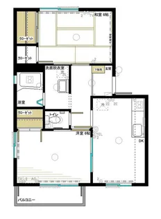 ニューハイムB【1階】の間取り