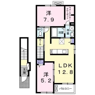 群馬県高崎市南大類町【アパート】の間取り