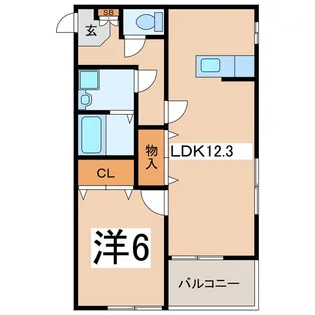 リバーサイド向町【2階】の間取り