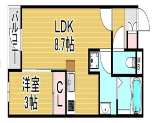 PHOENIX千早【1階】の間取り