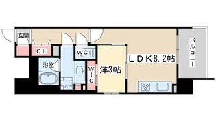 S-RESIDENCE天満橋ar【8階】の間取り