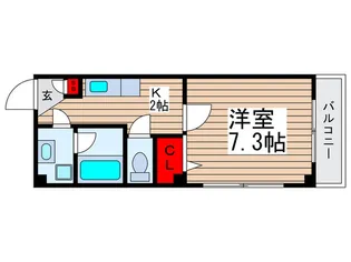 ワイズコ-トミズエ【1階】の間取り