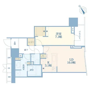 プラウド代官山フロント【2階】の間取り