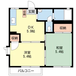 メゾンドサニーE【2階】の間取り