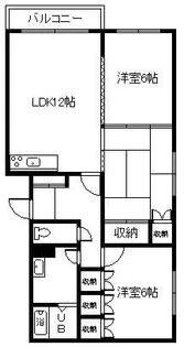 すみのい第1コーポ【3階】の間取り