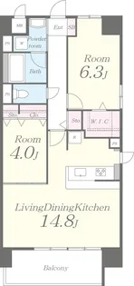 グレイス京橋【2階】の間取り