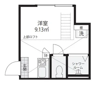QUQURI Meguro【1階】の間取り