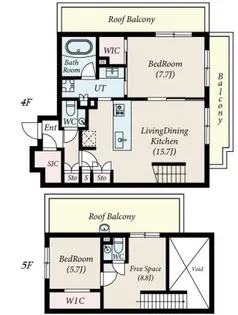 コンポジット新宿柏木【4階】の間取り