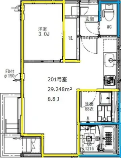 Grandtic Premio 熊大前【1階】の間取り