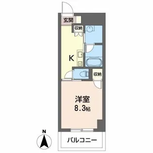 Gold Court楽々園【4階】の間取り