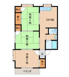 サンビレッジ鶴田【2階】の間取り