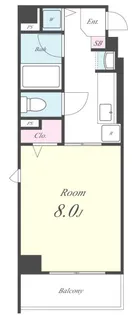 THE BASE四条大宮【4階】の間取り