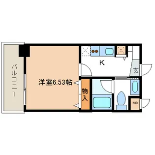 レジディア新川【2階】の間取り