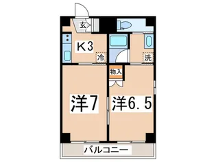 ハ-ベスト壱番館【2階】の間取り