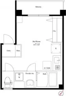 VEXA下目黒【1階】の間取り