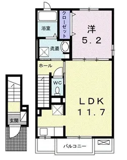 ユトリロ【2階】の間取り